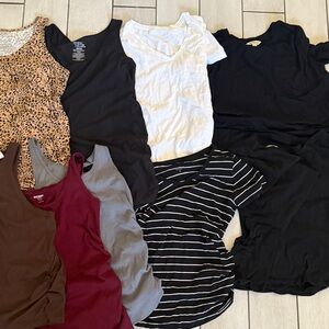 Maternity Lot Basic Tops size medium & large